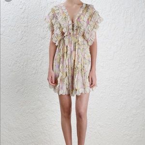 SOLD——Zimmermann Scallop Ruffle Dress sz 0